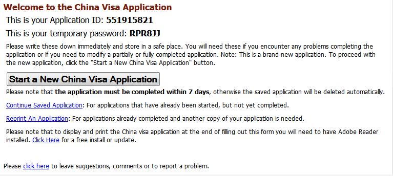 Following are step by step instructions to assist you while completing the China visa