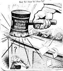 o After squabbles with the Supreme Court and Roosevelt s threat to pack the court with justices to his favor.