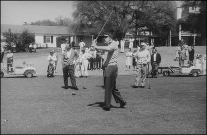Eisenhower loved golf He took advantage of many opportunities