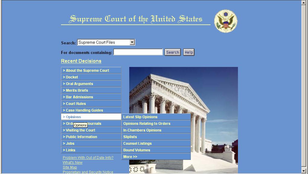Supreme Court actually includes bound U.S. Reports volumes in PDF (1991- ).