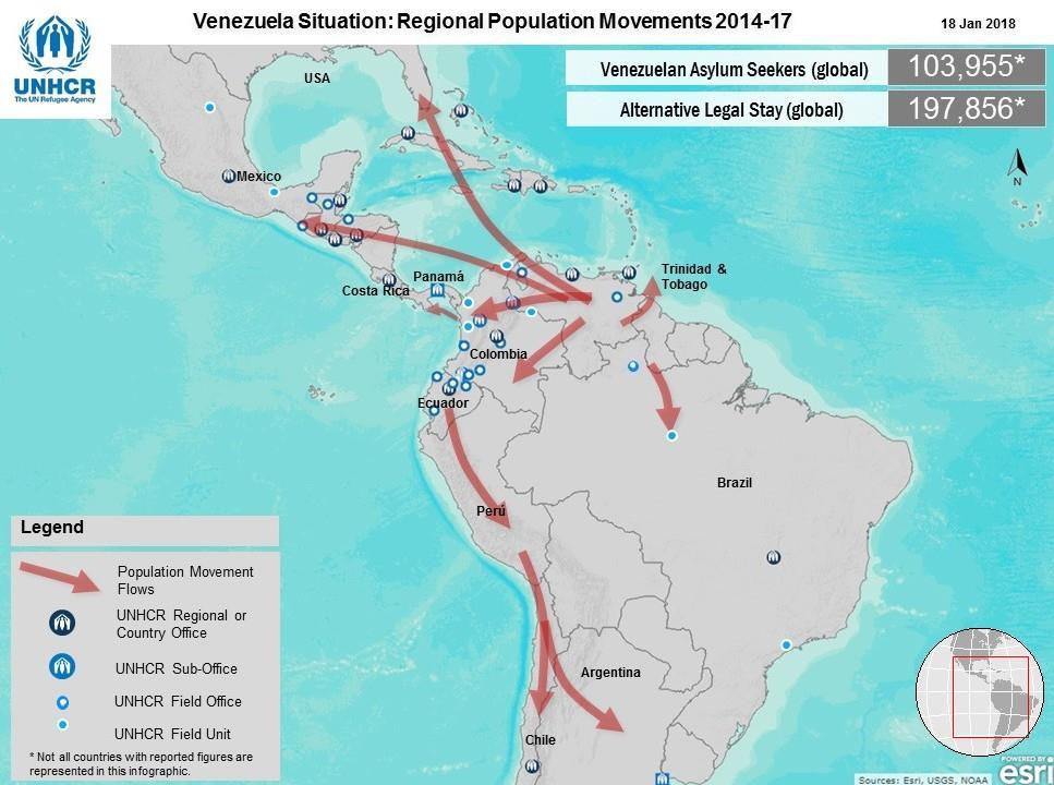 Operational Context The number of Venezuelans arriving in continues to rise. Many are staying in border areas, mainly in Roraima or Manaus, because they lack resources.