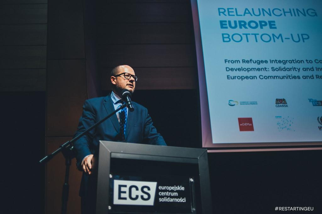 RELAUNCHING EUROPE BOTTOM-UP INTEGRATION OF REFUGEES IN EUROPE AS A JOINT MUNICIPAL DEVELOPMENT 15 Conference agenda The conference was opened by Gdańsk mayor Paweł Adamowicz, Senior Policy Advisor