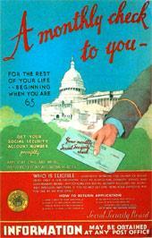 A Social Security poster proclaims the