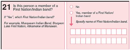 The 2011 NHS First Nation/Indian band membership question In the 2011 NHS, the terms Indian band and First Nation were reversed from the 2006 Census