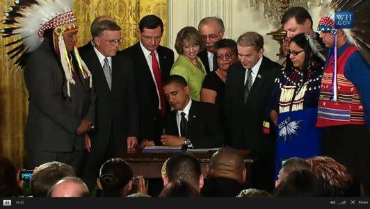 The Tribal Law And Order Act (TLOA), Signed Into Law By President Obama In July 2010 With Bipartisan Support Makes federal agencies