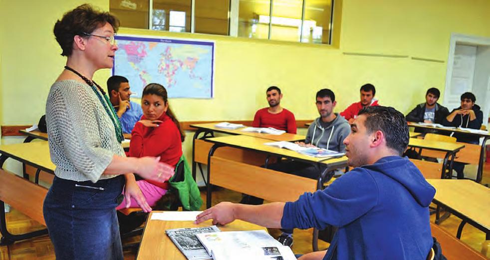 12 world 12 November 2015 Steep learning curve for refugees in Germany Yermi Brenner Refugees and asylum seekers participate in a German language class at a school in Pirna, Saxony.