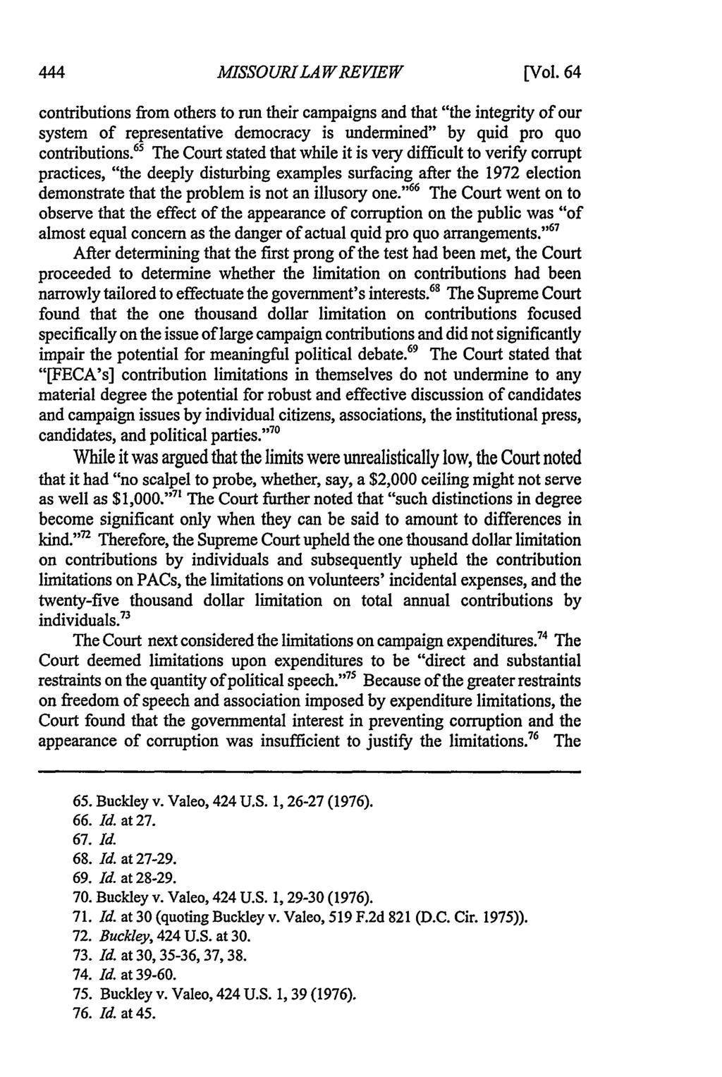 Missouri Law Review, Vol. 64, Iss. 2 [1999], Art. 4 MISSOURILA WREVIEW [Vol.