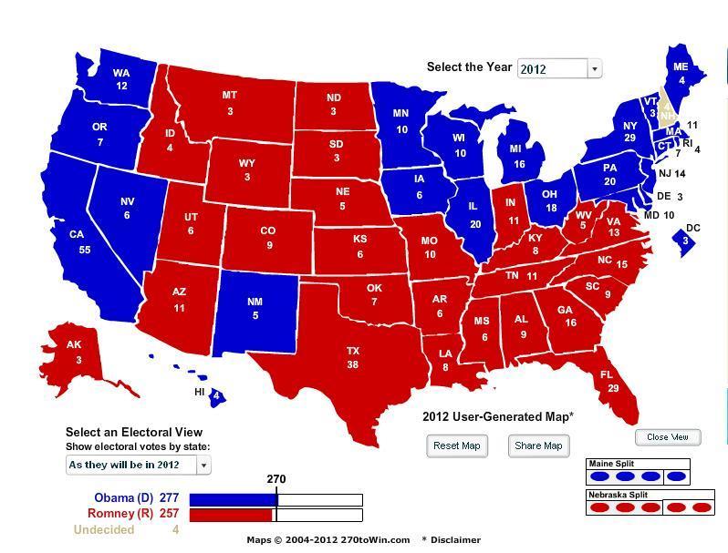 Electing a President: The Electoral College: o The object of the presidential election is to win the majority of the Electoral College.