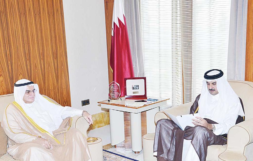 anniversary. His Highness the Amir praised the distinguished historical and strategic ties between the two countries and lauded efforts to extend bilateral cooperation.
