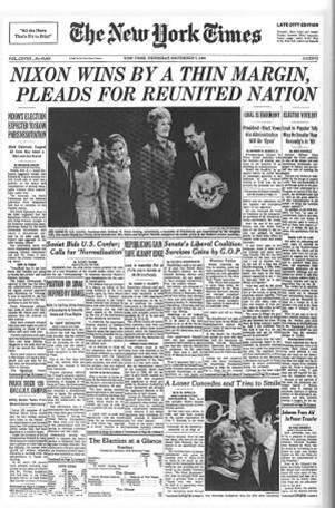 The Election of 1968 Nixon campaigned as a champion of the "silent majority," the hardworking Americans who paid taxes, did not demonstrate, and desired a restoration of "law and order.