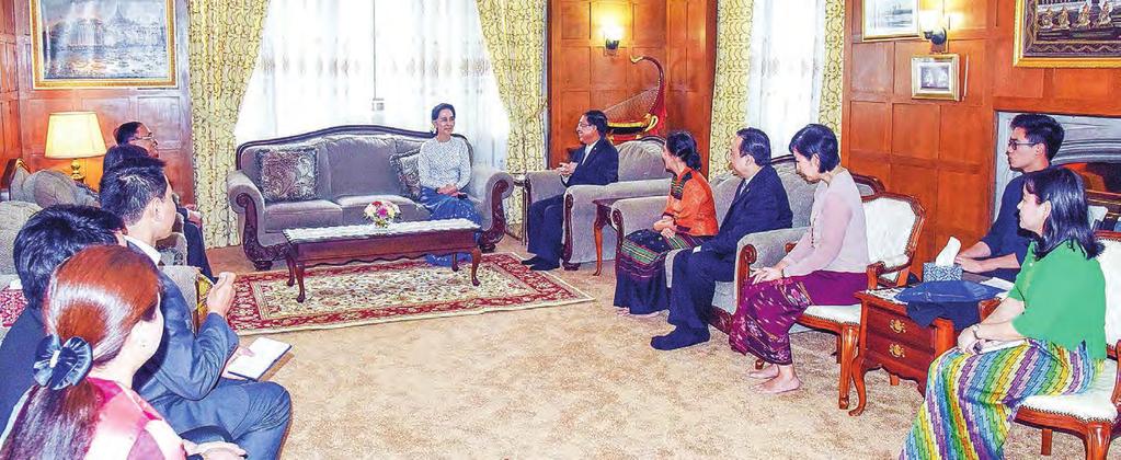 Page 5 Analysis The trust gap that needs bridging Page 8 Myanmar s big mission State Counsellor meets with Myanmar Permanent Mission to UN in New York State Counsellor Daw Aung San Suu Kyi met with