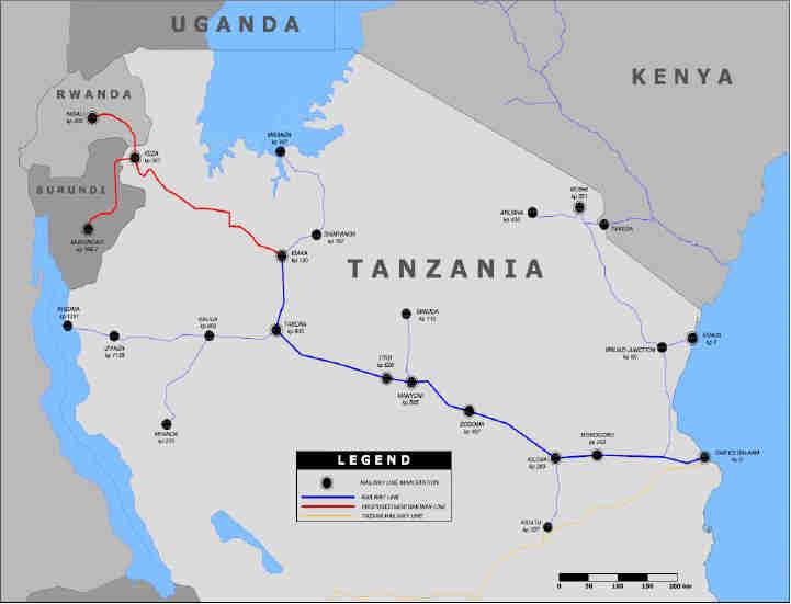 Other key NCIP projects aim to ease connectivity in the region The standard gauge Railway Dar Es salaam to Kigali Standard Gauge Lines with 1,672km total length: Dar - Isaka line (970km):
