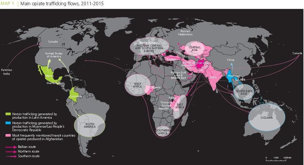 1.3 Trafficking of Drugs Golden Triangle - Opium Southeast Asia