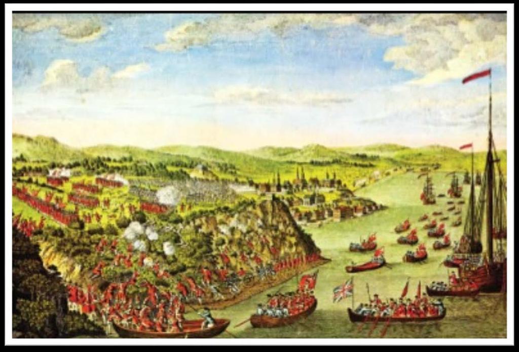 The Fall of Quebec and Montreal September 1759, British troops surprised