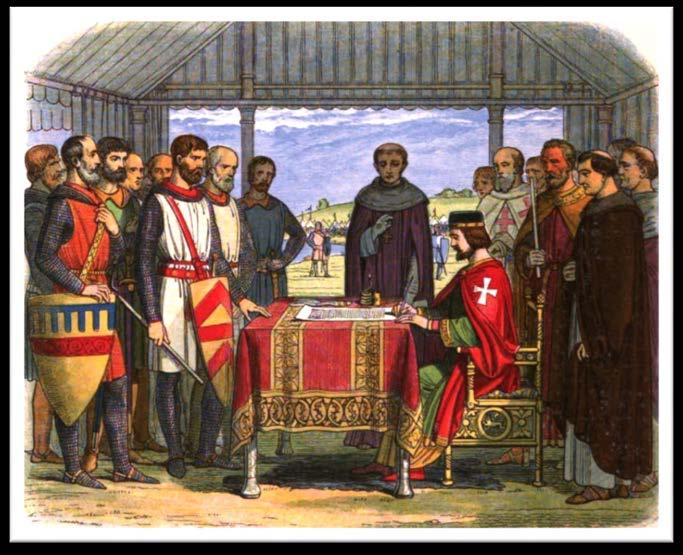 Magna Carta Also called the Great Charter Signed by King John at demand of the noble