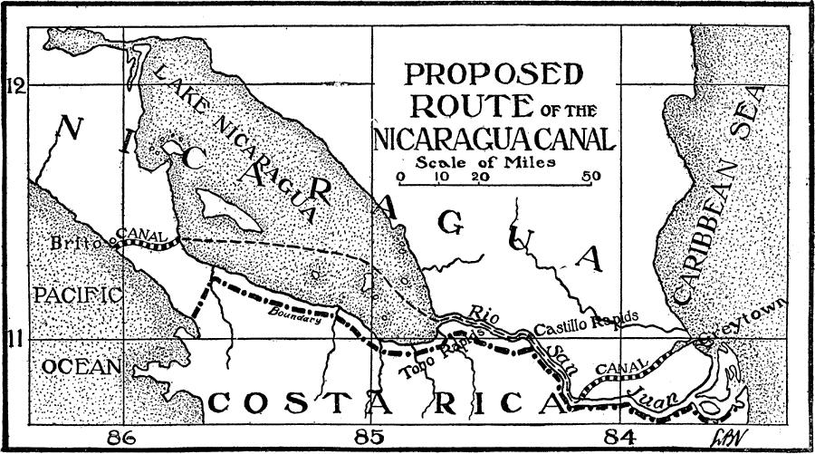 Clayton-Bulwer Treaty 1850 It was negotiated in response to attempts to build the Nicaragua Canal, a
