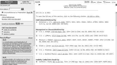 Checking Your Citations Viewing the history of a statute Statute history lists cases affecting the validity of a statute plus legislative materials related to the statute.