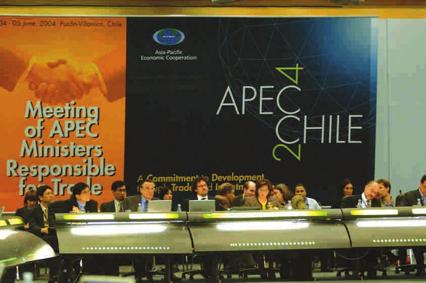 MEETINGS OF MINISTERS AND SENIOR OFFICIALS IN 2004 Meeting of APEC Ministers Responsible for Trade Pucón, Chile, 4 5 June 2004 After their annual meeting, the 21 APEC Ministers Responsible for Trade