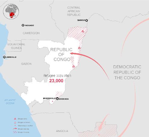 REPUBLIC OF CONGO The Democratic Republic of the Congo Regional Refugee Response Plan 2018 PLANNED RESPONSED US$ 17M REQUIREMENTS 6 PARTNERS INVOLVED Refugee Population Trends 15,000 15,623 15,654