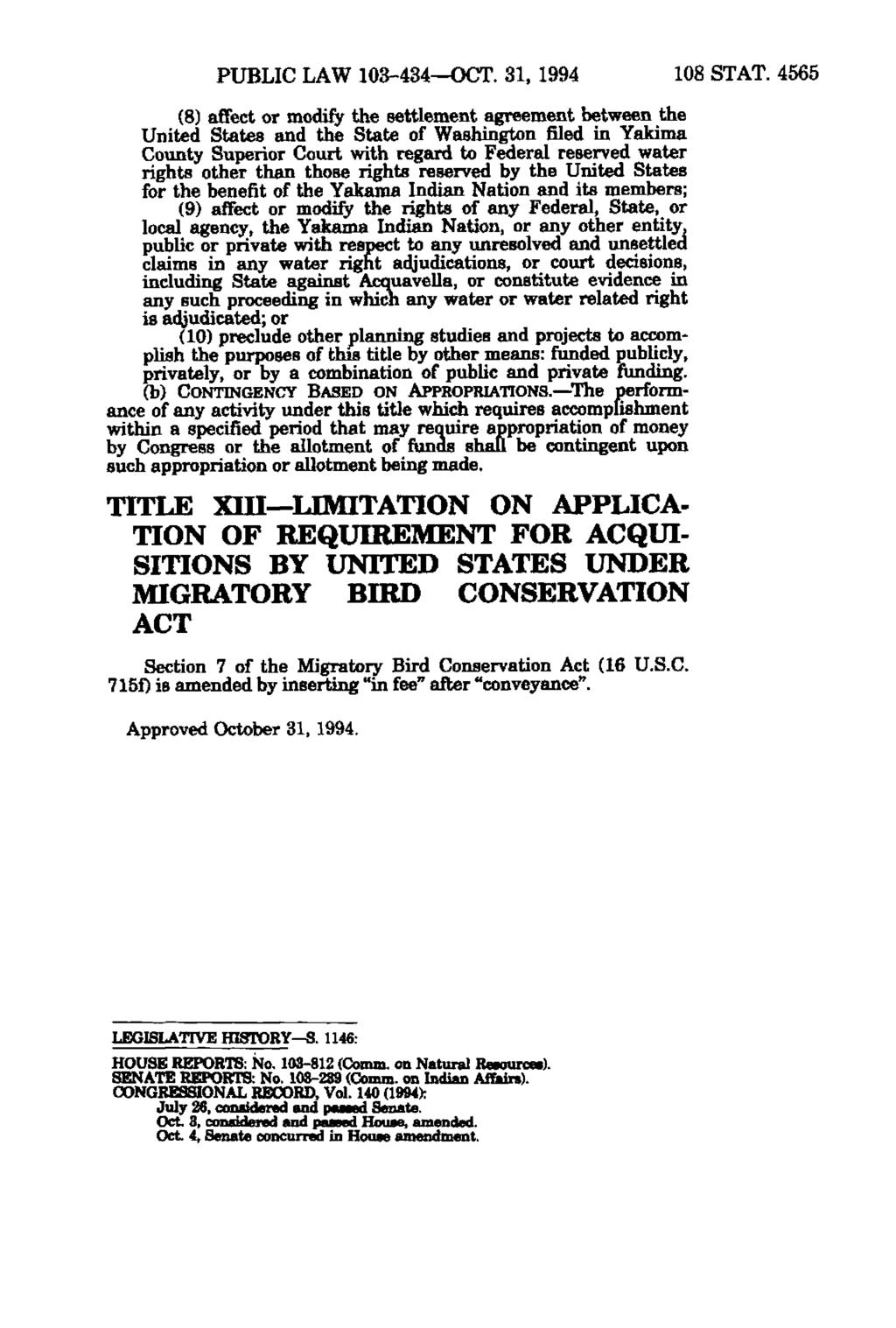 PUBLIC LAW 103-434 OCT. 31, 1994 108 STAT.
