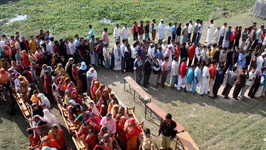 8 Elections in Bangladesh 2006-2009: Over 70 million voters turned out on election day. The high turnout was manifested by long lines of voters at polling stations on election day.