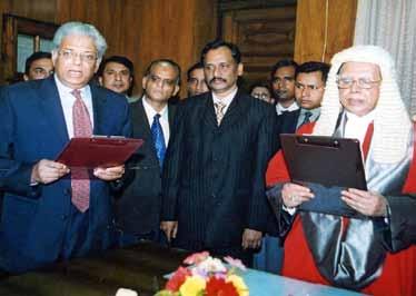 Elections in Bangladesh 2006-2009: 5 internally months earlier, 214 the announcement ended public speculation and uncertainty. The constitutionality of this timeframe was challenged in court.
