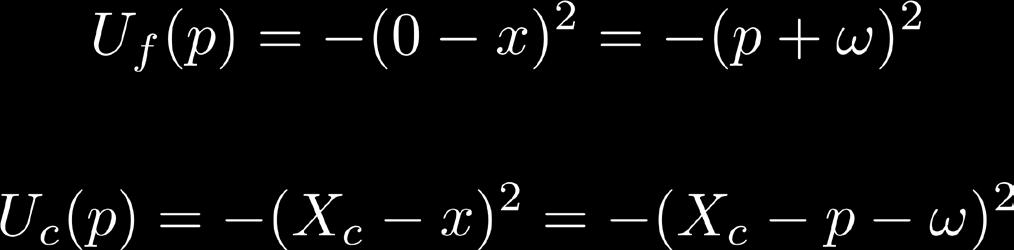 Gilligan and Krehbiel Preferences The floor median s ideal point: X f = 0.