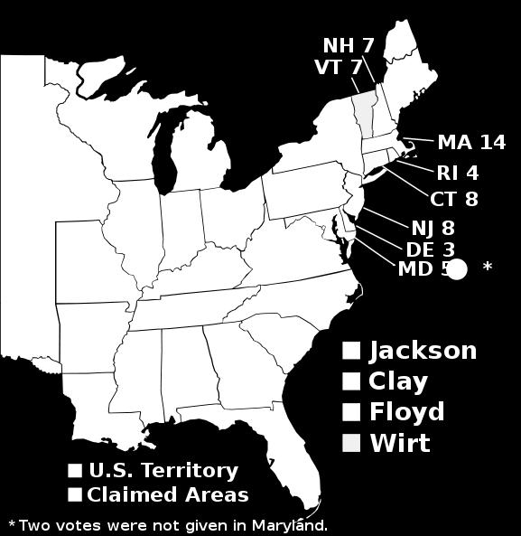 In the 1832 election, the common people handed Jackson a sweeping victory. In the 1832 Presidential election, 144 electoral votes were needed to win.