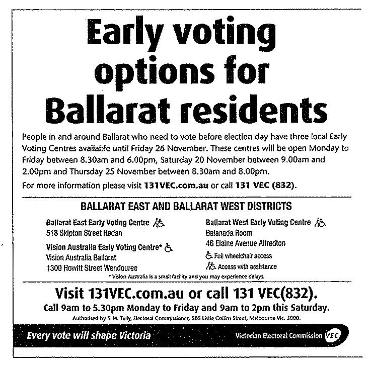 Inquiry into the 2010 Victorian state election 2010 Victorian state election Source: Victorian Electoral Commission,