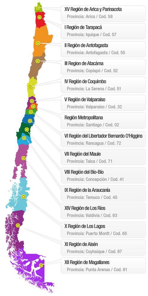 APPENDIX 2 Map of Chile (including new regions XIV and XV) Source: