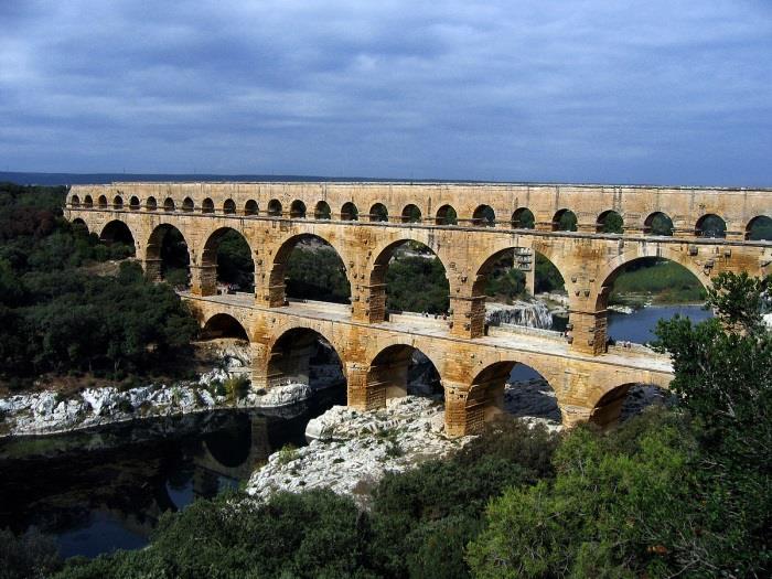 ) Aqueducts Were built in the