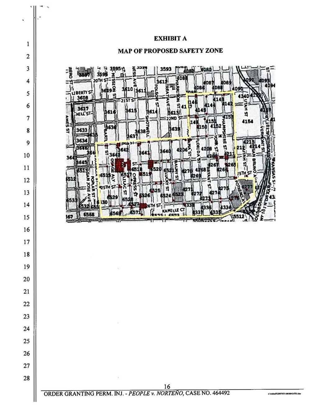 I EXHIBIT A MAP OF PROPOSED SAFETY ZONE 5 7 ORDER