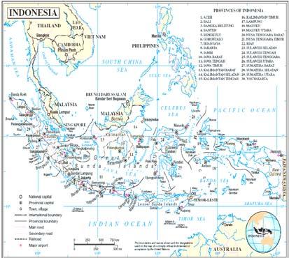 Population: 220.6 million inhabitants (2005) Aceh: 4 million inhabitants GDP: 287,217 million dollars (2005) GNI per capita: 1,280 dollars (2005) HDI: 0.