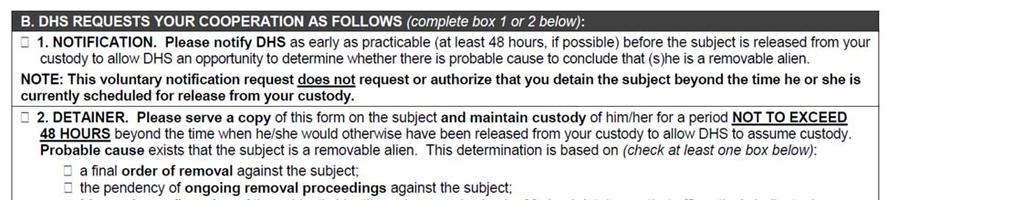 No requirement that the jail serve a copy of the detainer on the subject in order for it to be valid. 3.