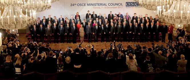 OSCE foreign ministers and heads of delegations at the 24th Ministerial Council in Vienna, 7 December 2017.