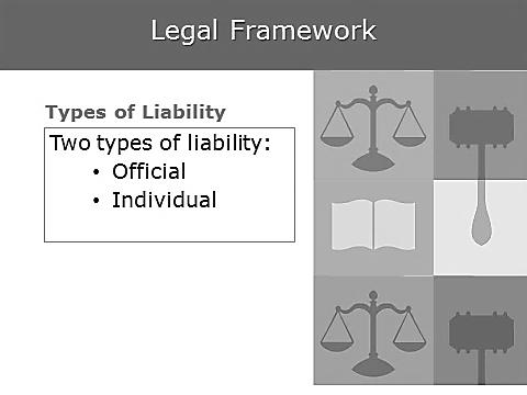 There are two types of liability. What is official liability?