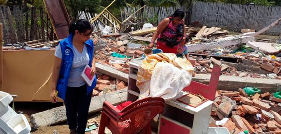Image: Plan International Canada EARTHQUAKE - ECUADOR A 7.8 magnitude earthquake struck northern Ecuador on April 16, killing 650 and injuring another 12,000.