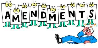 33. Define Amendment-