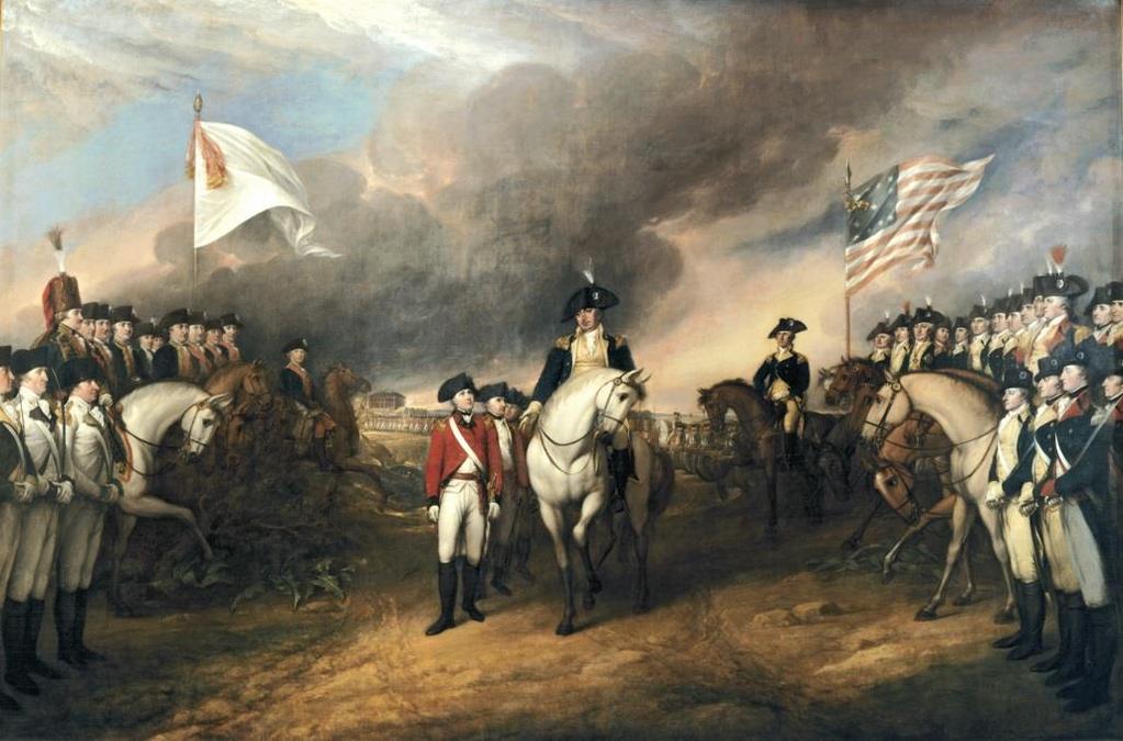 Siege of Yorktown, 1781 Washington trapped Cornwallis in Yorktown, VA between Washington s