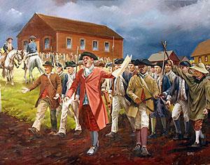 In 1786, mobs of angry farmers revolted against the lack of paper currency and inability to off pay