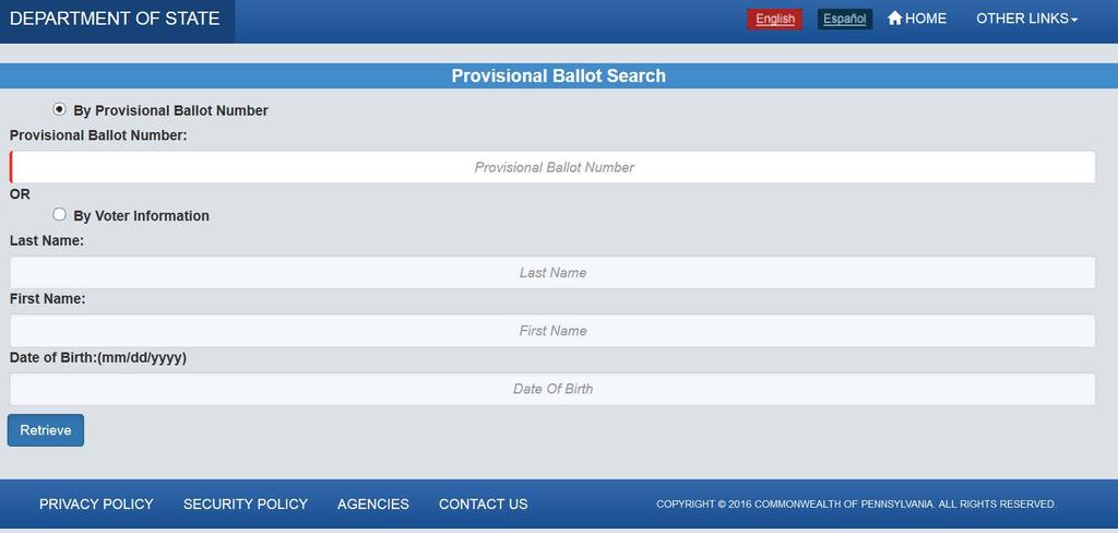 Check the status of your provisional ballot https://www.