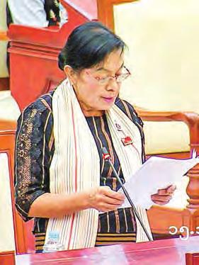U Win Myint, Speaker of Pyithu Hluttaw, said the motion was put on record with 173 votes in favor, 209 votes against and 2 abstentions.
