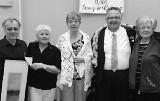 Kate McCorriston, Chair of the Honorary Life Membership Com mit - tee, presented Jim Sego, Elizabeth Sport, and Agnes Zeleny with Honorary Life Membership Awards.