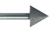 . iamond and boron nitride tools Ñ.1. iamond and boron nitride grinding points iamond grinding points shank Ø 6 i Vrecom. = 15-20 m/s (head-ø > 10 Vmax. = 20 m/s) max. extension length 0.