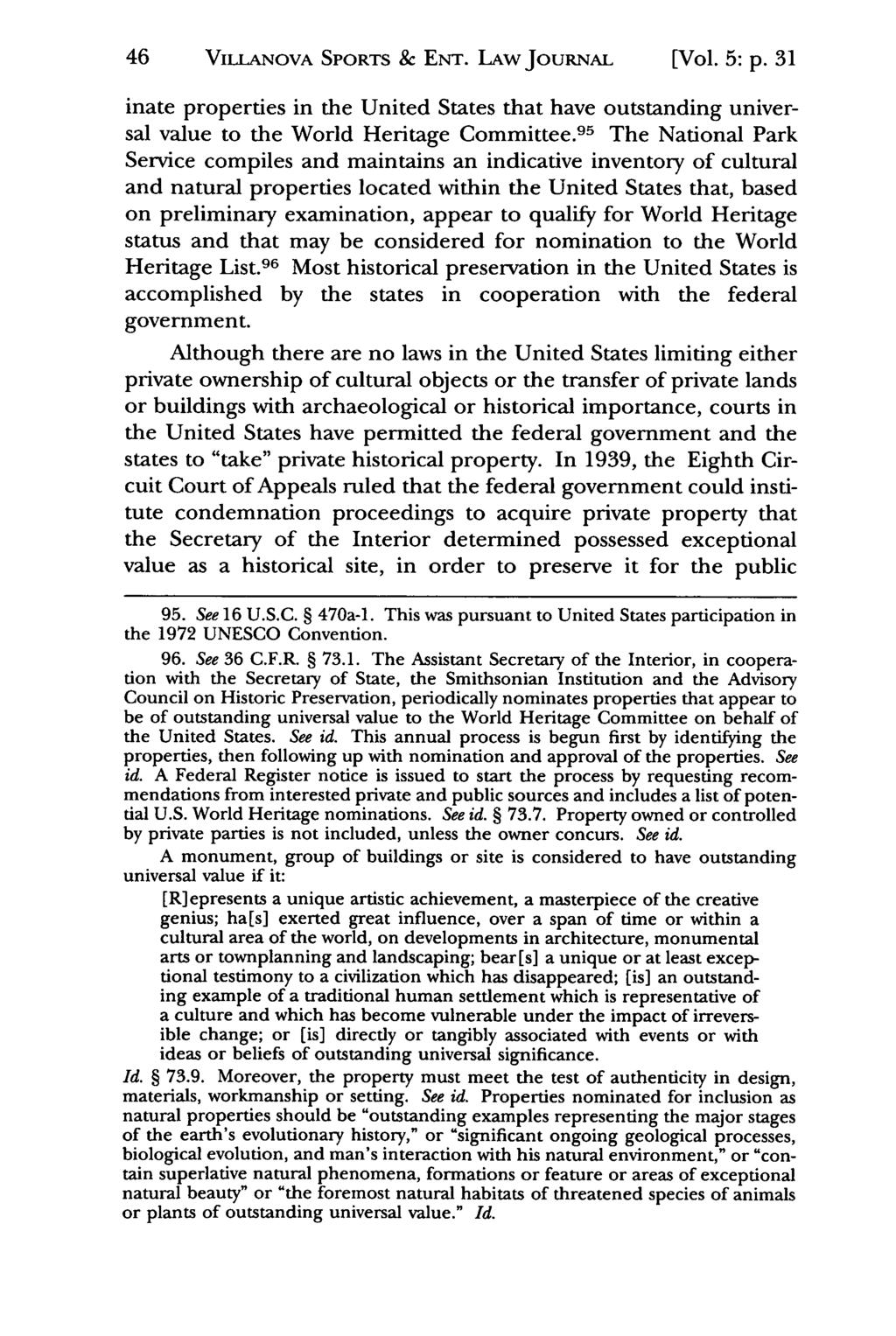 46 VILLANOVA Jeffrey S. Moorad SPORTS Sports Law & Journal, ENT. LAw Vol. 5, JOURNAL Iss. 1 [1998], Art. 4 [Vol. 5: p.