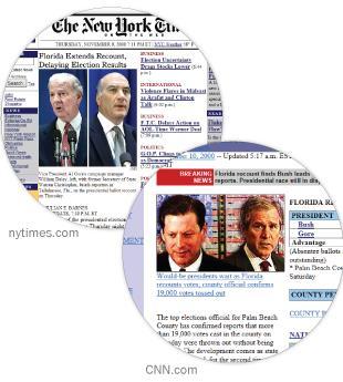 29 Al Gore (D) vs. George W. Bush (R) The Center conducted its first study of online election-related news and information during the primary season of 2000.