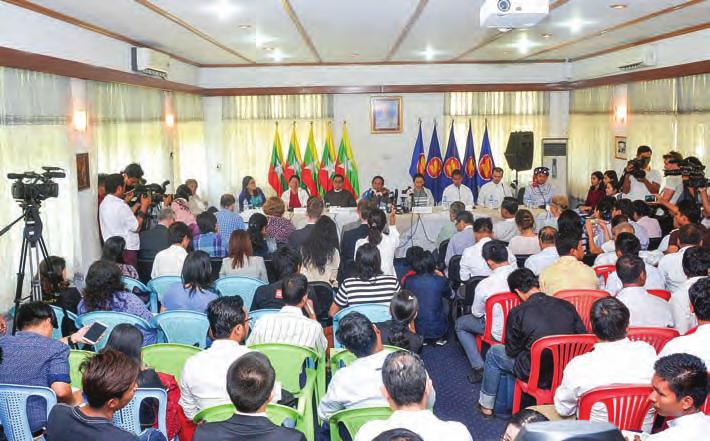 Myanmar Genocide to attend their event. The press conference was held at the Myanmar Institute of Strategic and International Studies (MISIS) in Dagon Township, Yangon.