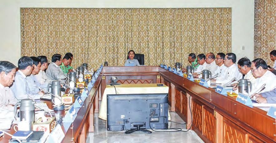 NATIONAL State Counsellor addresses meeting of Central Committee for Implementation of Peace, Stability and Development in Rakhine State 3 CHAIRPERSON of the Central Committee for Implementation of