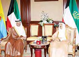 His Highness also received His Highness Sheikh Nasser Al-Mohammad Al-Ahmad Al-Sabah.