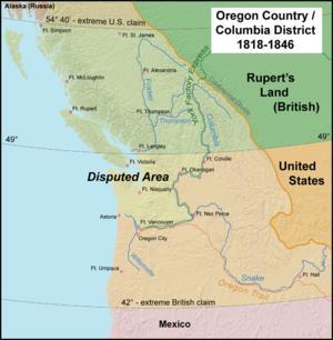 Trails West 1840s Oregon Trail - sent settlers to Oregon; compete with British for control of the Oregon Country Fifty Four